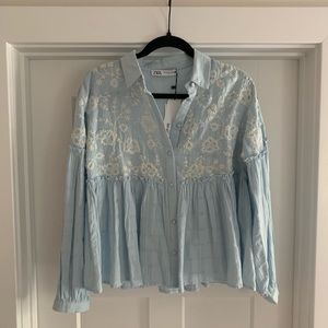 Zara long sleeve blouse